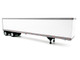 53 Spread Axle Dry Van Trailer White 1/87 (HO) Plastic Model Car HO Logistics HL-169