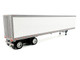 53 Spread Axle Dry Van Trailer White 1/87 (HO) Plastic Model Car HO Logistics HL-169