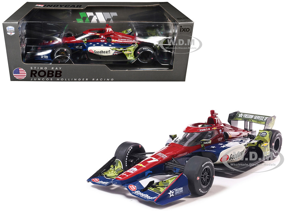 Dallara IndyCar #77 Sting Ray Robb "Goodheart Animal Health Center" Juncos Hollinger Racing (Road Course Configuration) "NTT IndyCar Series" (2026) 1/