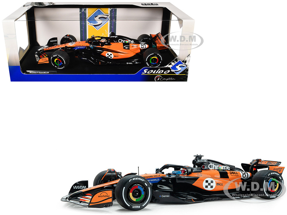 McLaren MCL39 #81 Oscar Piastri "OKX" 3rd Place Formula One F1 "Monaco GP" (2025) "Competition" Series 1/18 Diecast Model Car by Solido