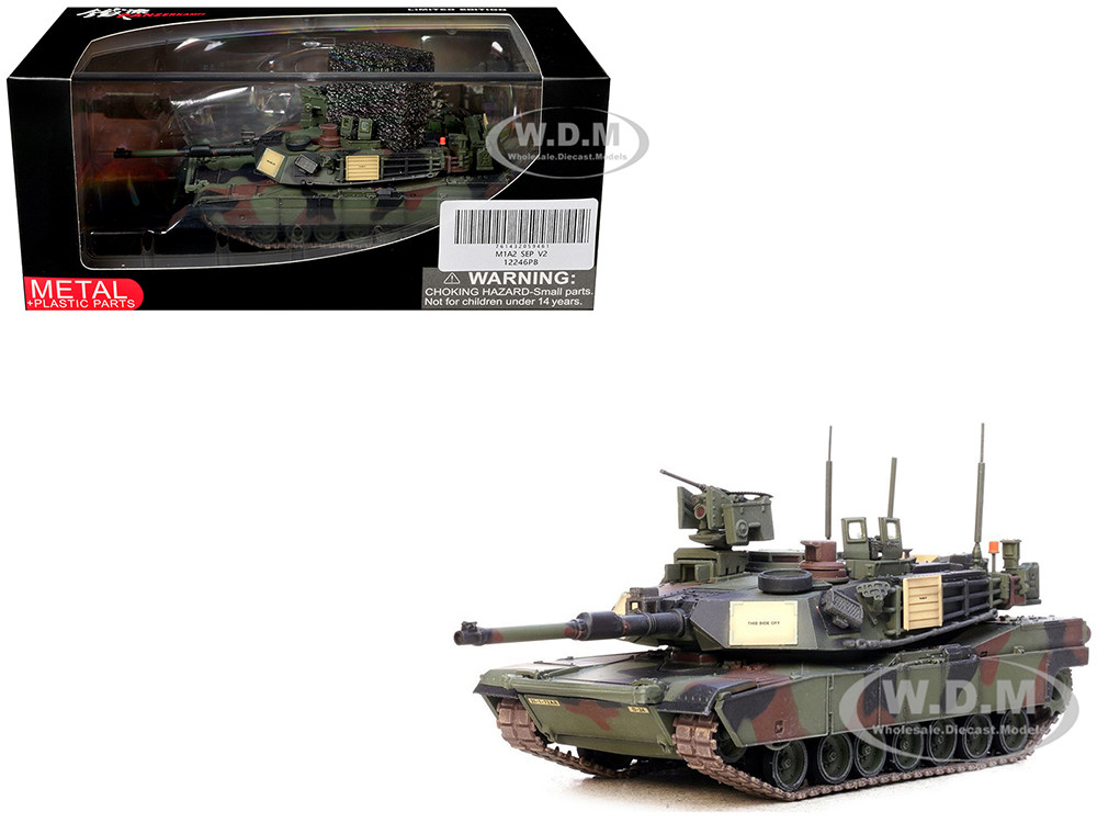General Dynamics M1A2 SEP V2 Abrams Tank "1st Battalion, 72nd Armor Regiment, 2nd Infantry Division, South Korea" United States Army 1/72 Diecast Mode