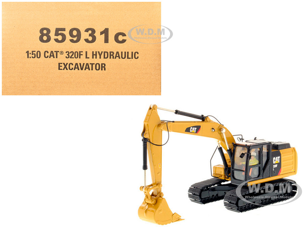 CAT Caterpillar 320F L Hydraulic Excavator with Operator "Core Classics" Series 1/50 Diecast Model by Diecast Masters