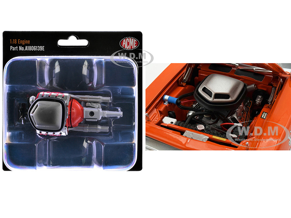 ACME 1:18 426 HEMI Engine and Transmission Replica from "1970 Plymouth HEMI Cuda" 1/18 Model by ACME