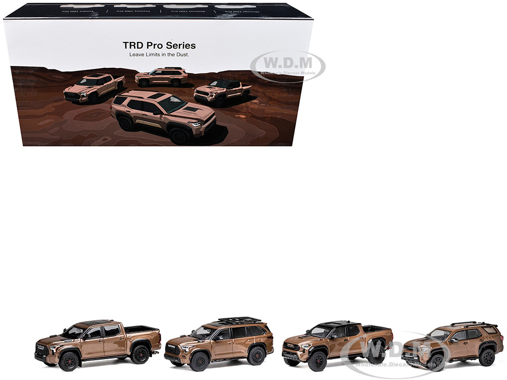 Toyota TRD PRO Mudbath 4 Set Limited Edition to 200 pieces Worldwide Cars 1:64 model GCD