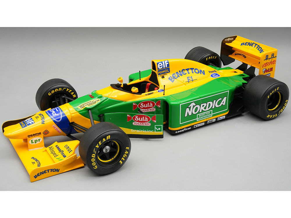 Tecnomodel 1:18 Benetton B193B Michele Alboreto Test Car Formula One F1 "Barcelona Test" (1993) "Mythos Series" with Display Case Limited Edition to 20 pieces Worldwi