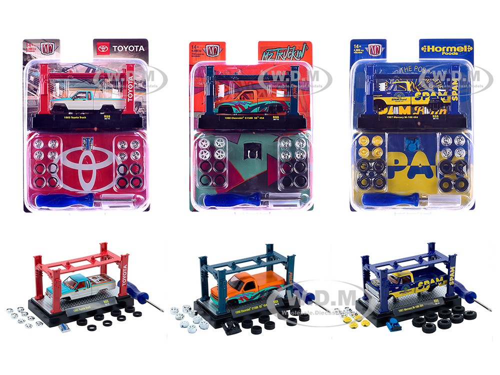 Model Kit 3 piece Car Set Release #88 Limited Edition to 4800 pieces Worldwide 1/64 Diecast Model Cars by M2 Machines