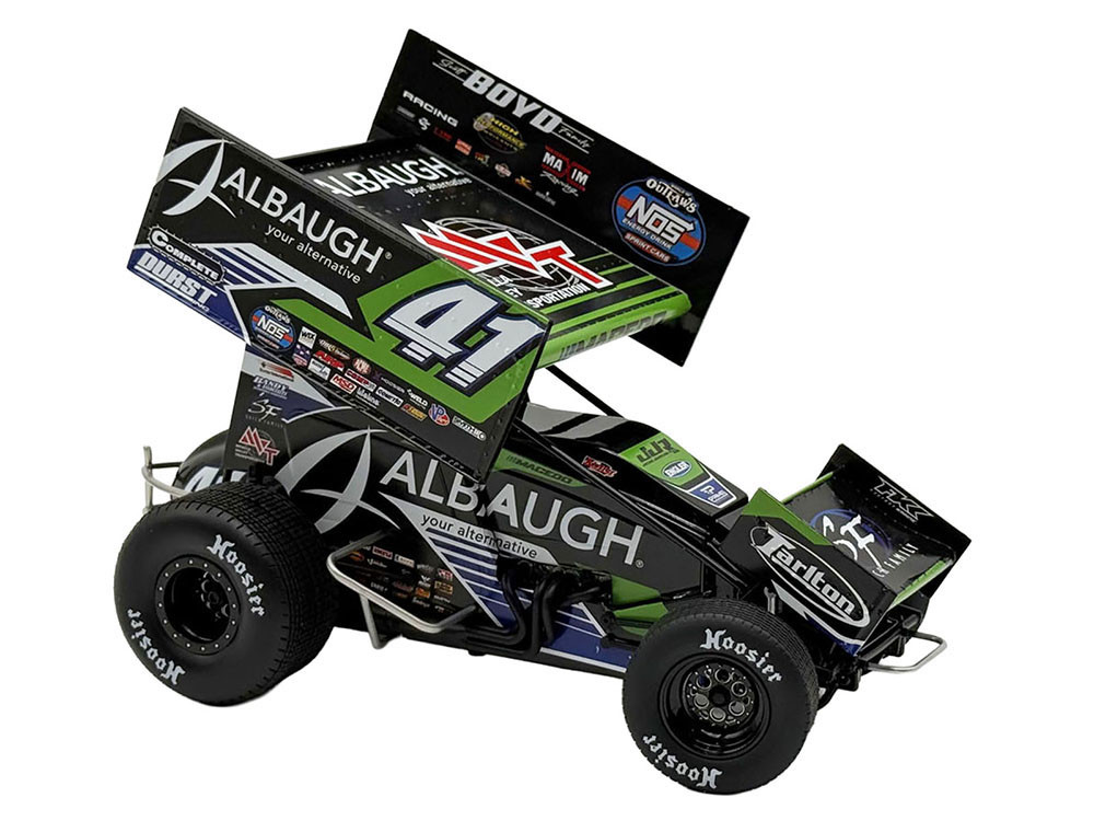 Winged Sprint Car #41 Carson Macedo "Albaugh" Jason Johnson Racing (2026) 1/18 Diecast Model Car by ACME