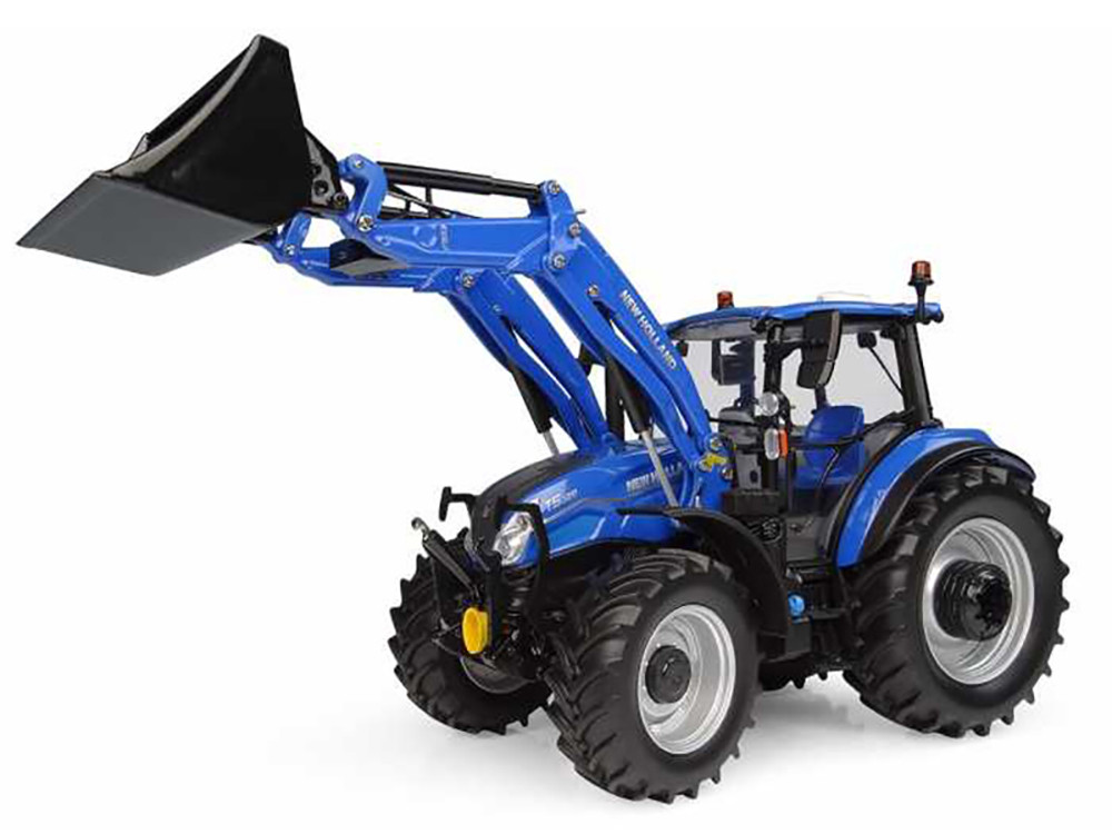New Holland T5.120 Tractor with Front Loader Dynamic Blue 1/32 Diecast Model by Universal Hobbies