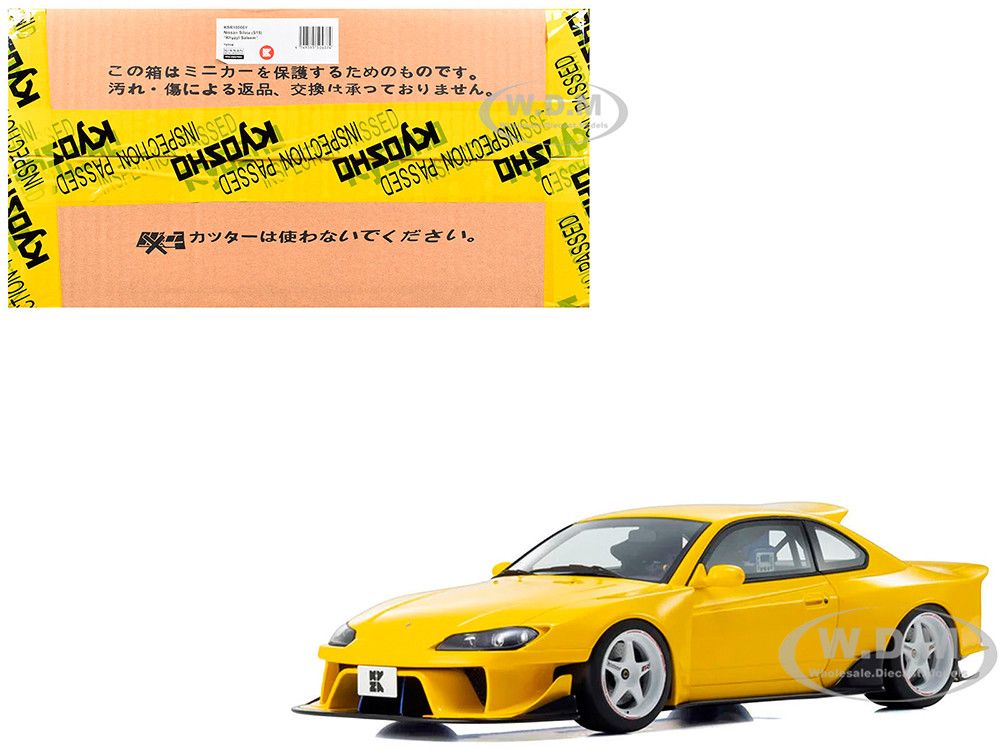 Kyosho 1:18 Nissan Silvia (S15) "Khyzyl Saleem" Yellow 1/18 Model Car by Kyosho