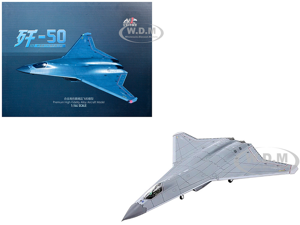 Shenyang J-50 Stealth Aircraft "People's Liberation Army Air Force" 1/144 Diecast Model by Air Force 1