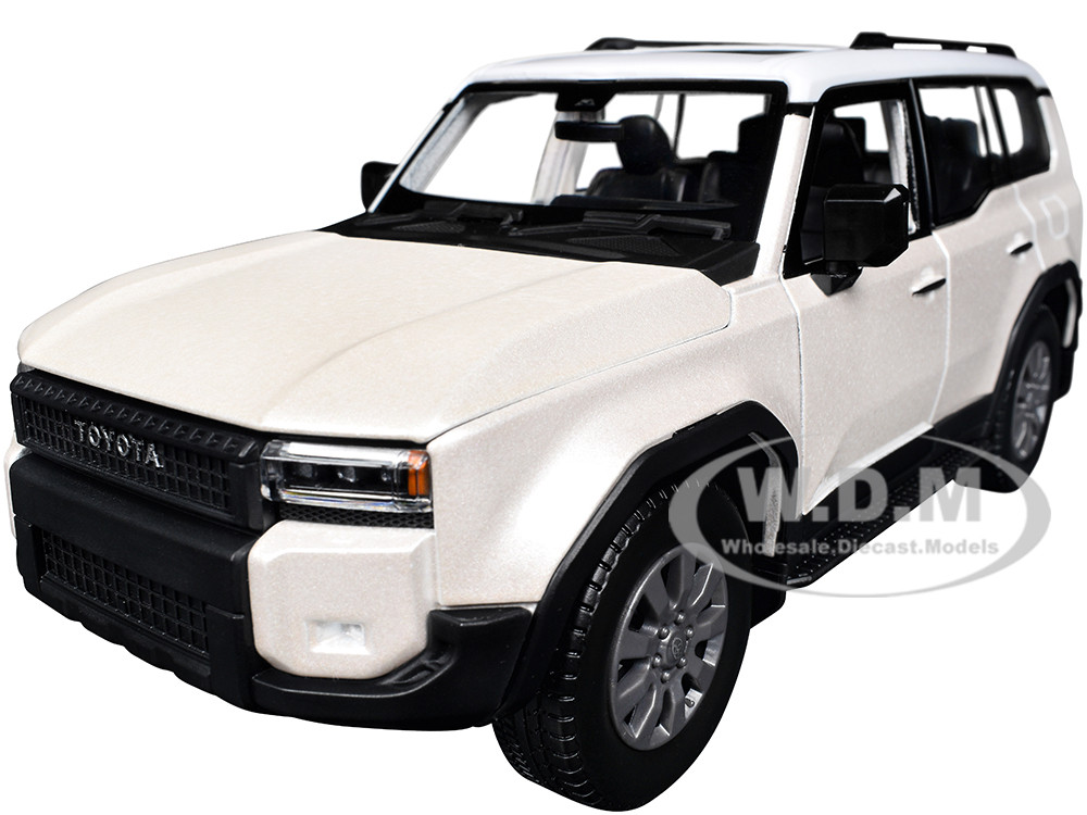 2024 Toyota Land Cruiser Pearl White Metallic with White Top "Special Edition" Series 1/24 Diecast Model Car by Maisto