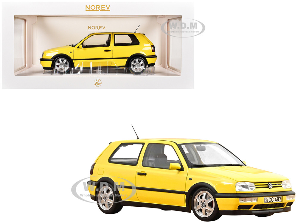 1994 Volkswagen Golf GTI Color Concept Yellow 1/18 Diecast Model Car by Norev