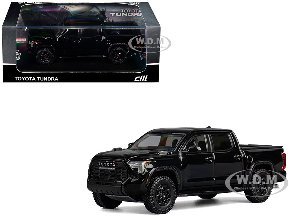Cm Models 1:64 Toyota Tundra Pickup Truck Black 1/64 Diecast Model Car by CM Model