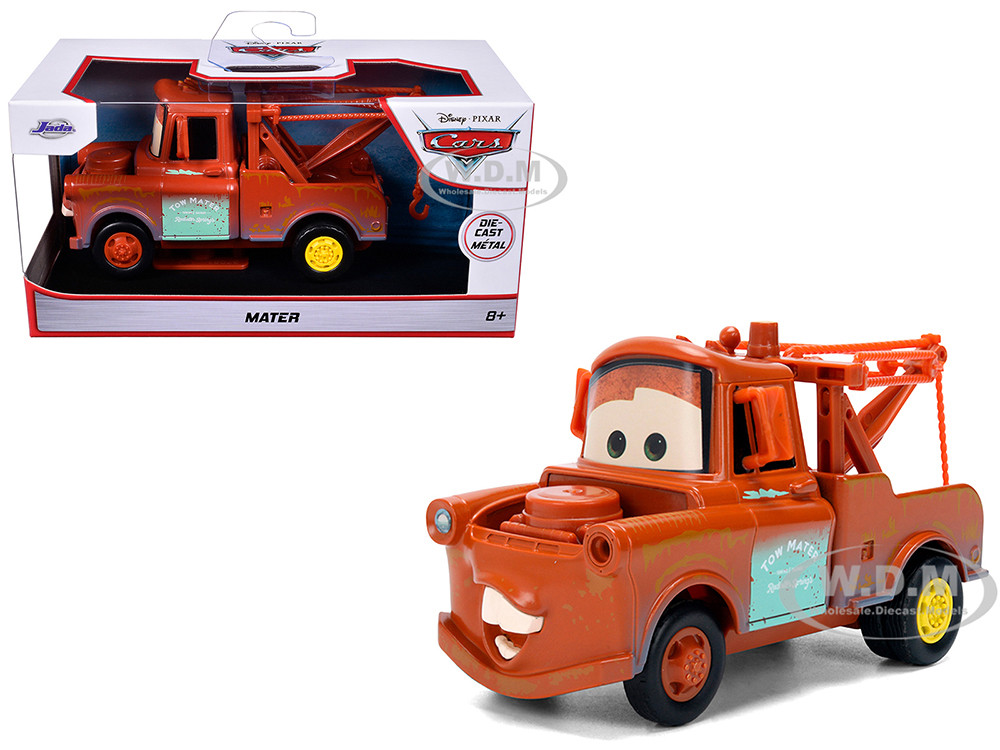 2006 "Tow Mater" Tow Truck (Rusted) "Cars" ( ) Movie "Hollywood Rides" Series Brown 1:32 model Jada