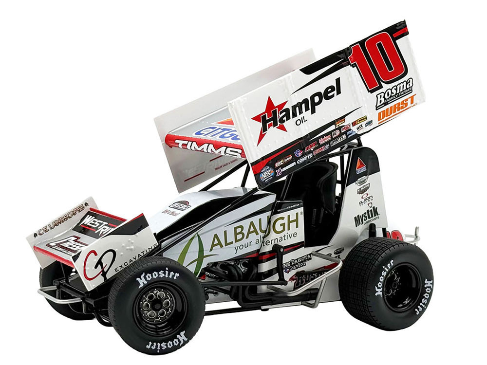 Winged Sprint Car #10 Ryan Timms "Liebig Motorsports - Hampel Oil" (2026) 1/18 Diecast Model Car by ACME