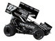 Winged Sprint Car #87 Aaron Reutzel Power Plus Black 2026 1/18 Diecast Model Car ACME A1826012