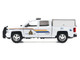 2017 Chevrolet Silverado 1500 LT Z71 Crew Cab Pickup Truck with Camper Box Royal Canadian Mounted Police White Law Enforcement and Public Service Series 1/24-1/27 Diecast Model Car Motormax 76648