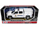 2017 Chevrolet Silverado 1500 LT Z71 Crew Cab Pickup Truck with Camper Box Royal Canadian Mounted Police White Law Enforcement and Public Service Series 1/24-1/27 Diecast Model Car Motormax 76648