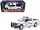 2019 Ford F 150 Lariat Crew Cab Pickup Truck Royal Canadian Mounted Police White with Flashing Light Bar and Front and Rear Lights and Sounds Law Enforcement and Public Service Series 1/24 1/27 Diecast Model Car Motormax 79514