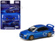 Subaru Impreza WRX Type R Sti Version V RHD Right Hand Drive Sonic Blue Mica JDM64 Series 1/64 Diecast Model Car Hobby Japan HJDM006-20