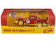 RWB 964 #17 Idlers Club Red with Yellow Accents 1/64 Diecast Model Car Model Model MM64-RWB964-003