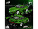 RWB 993 Green with Black Stripes 1/64 Diecast Model Car Model Model MM64-RWB993-008