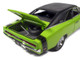 1970 Dodge Charger R T Muscle Car & Corvette Nationals MCACN Sublime Green with Black Stripes and Black Vinyl Top American Muscle Series 1/18 Diecast Model Car Auto World AMM1357