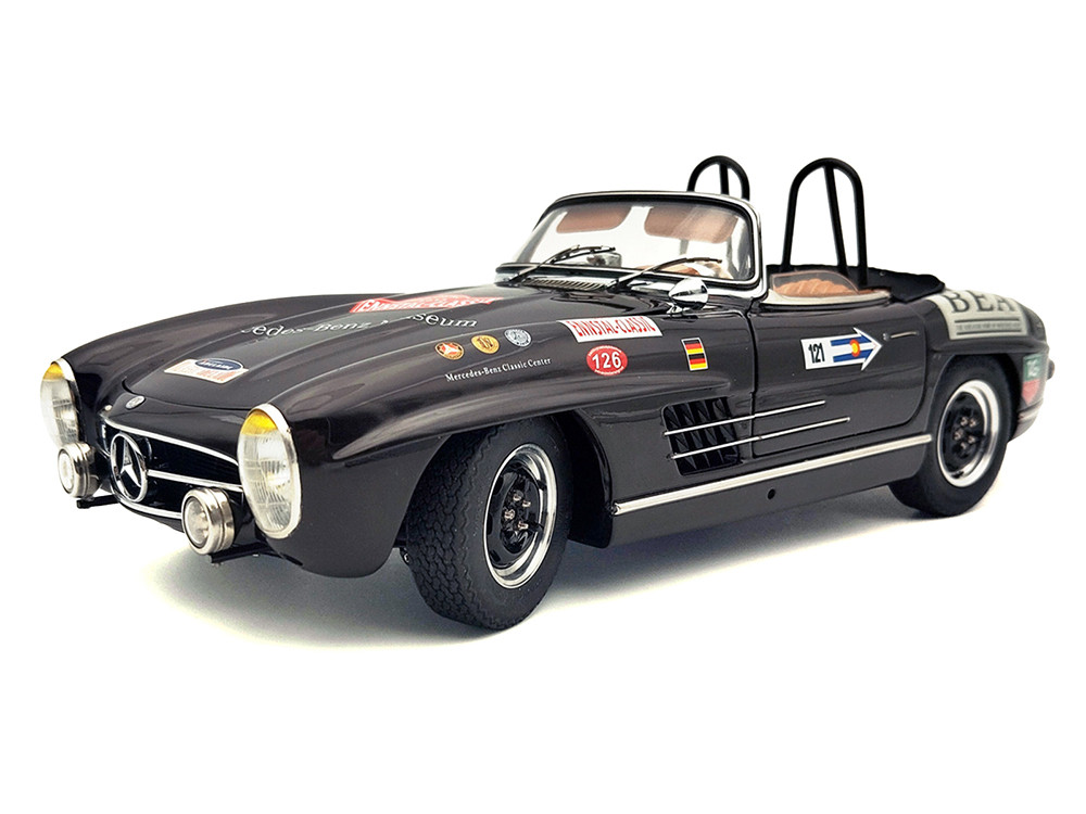 Cmc 1:18 Mercedes-Benz 300 SL (W198 II) Roadster "Racing Version" Brown with Graphics Limited Edition to 1500 pieces Worldwide 1/18 Diecast Model Car by CMC