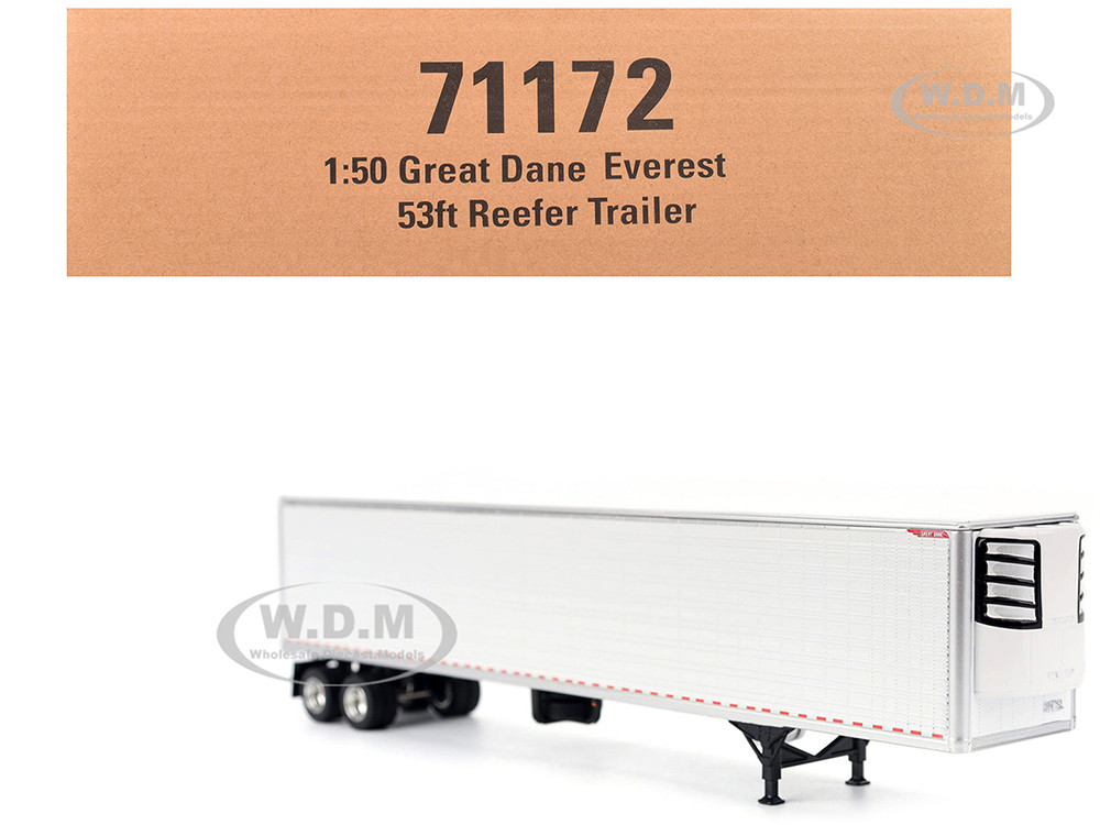 Great Dane Everest 53ft Refrigerated Trailer White "Transport Series" 1/50 Diecast Model by Diecast Masters