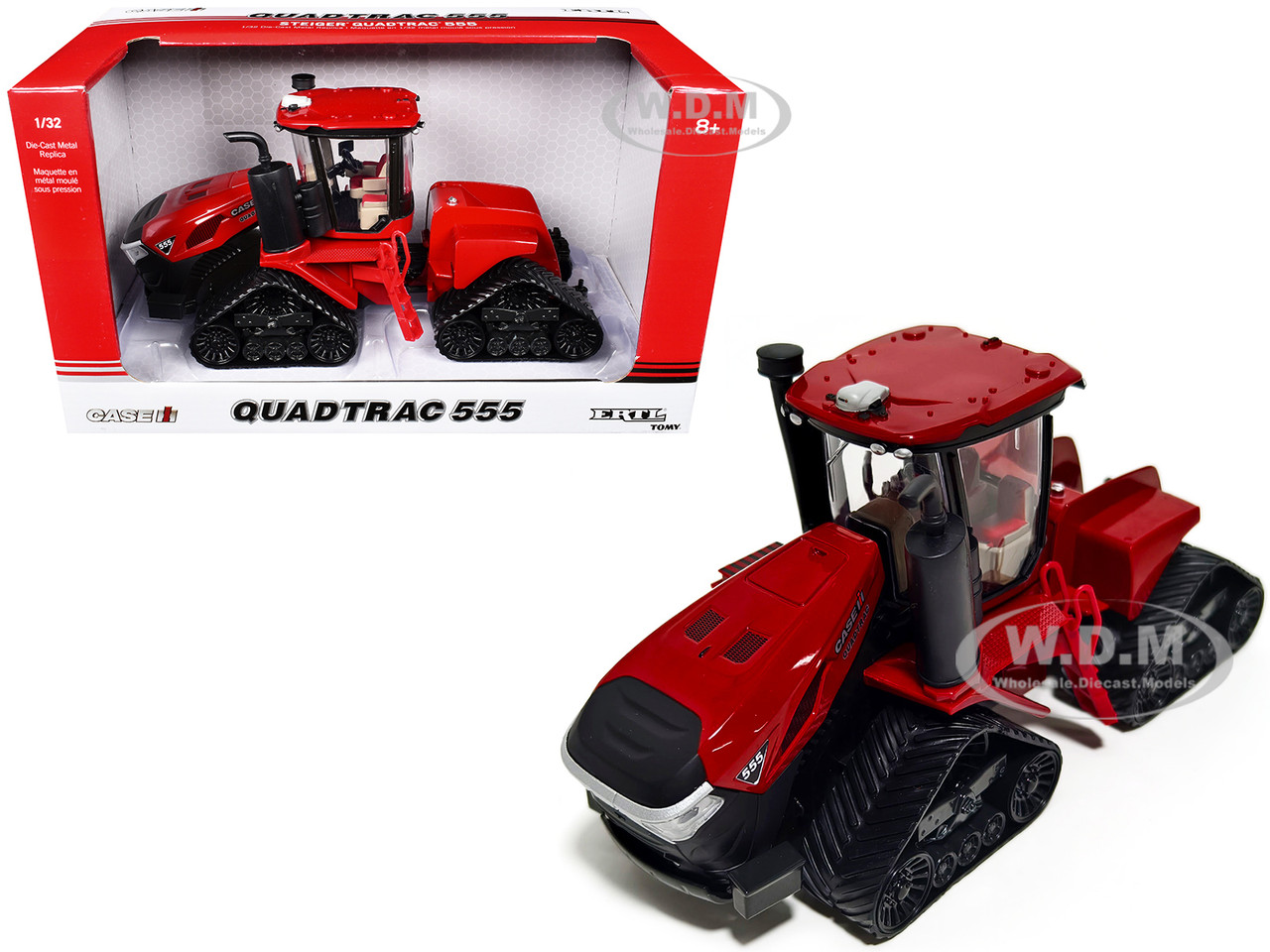 Case IH Quadtrac 555 Tractor Red 1/32 Diecast Model by ERTL TOMY