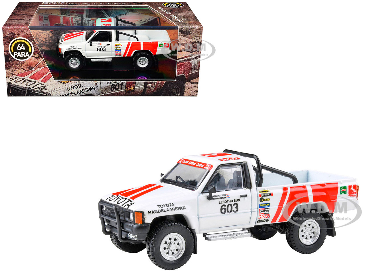 1993 Toyota Hilux Pickup Truck #603 Kassie Coetzee - Richard Leeke Winner "Roof of Africa" ( ) 1:64 diecast model Paragon Models