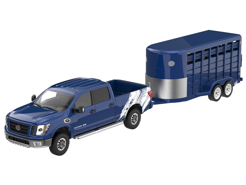 2018 Nissan Titan XD Pro-4X Custom Deep Blue Pearl with Livestock