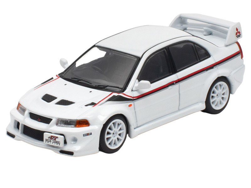 Mitsubishi Lancer Evolution Vi Tommi Makinen White 1/64 Diecast