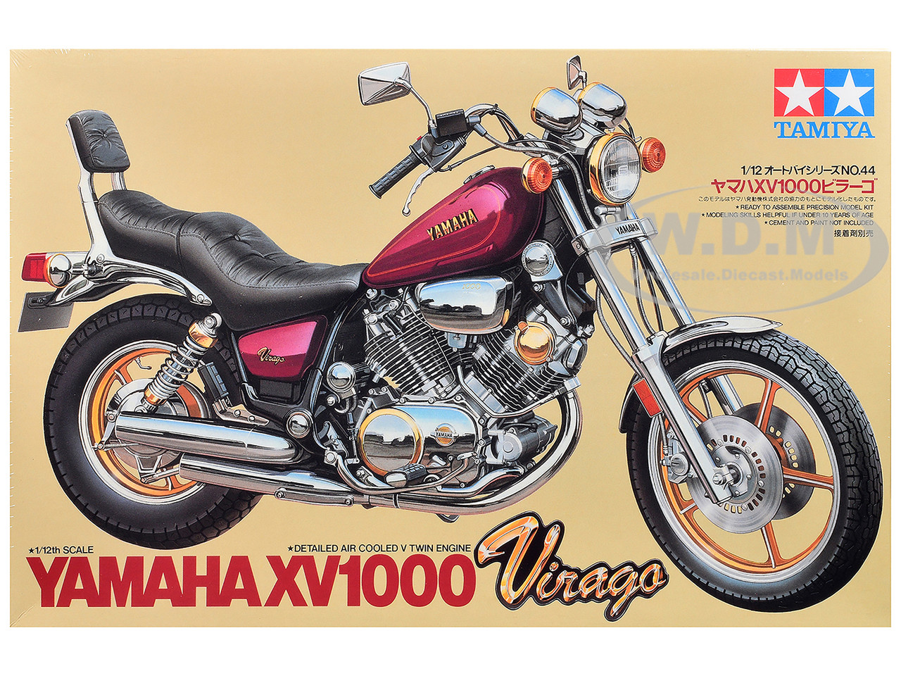 Model Kit Yamaha Virago XV1000 Motorcycle 1/12 Scale Model by Tamiya