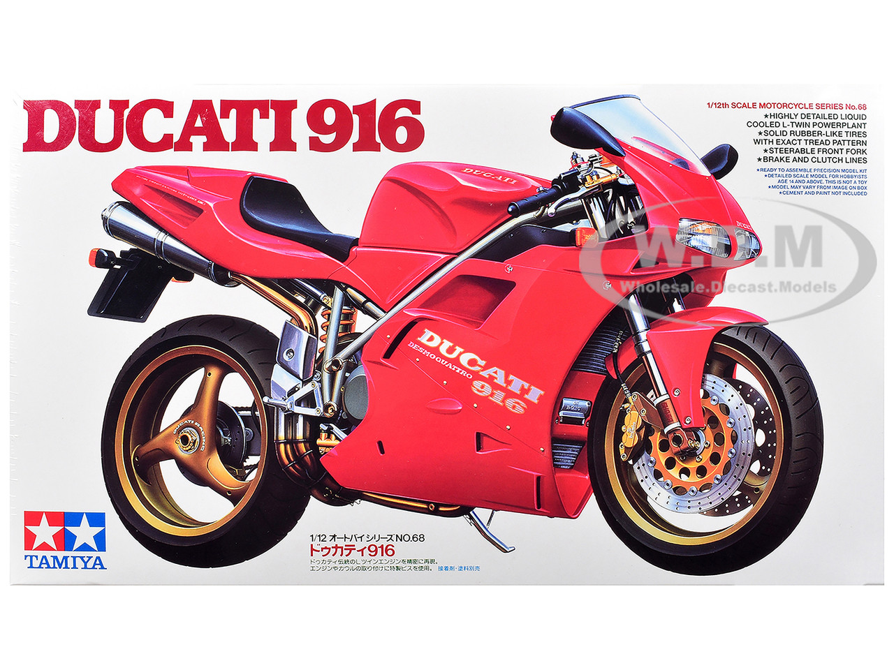 Model Kit Ducati 916 Motorcycle 1/12 Scale Model by Tamiya