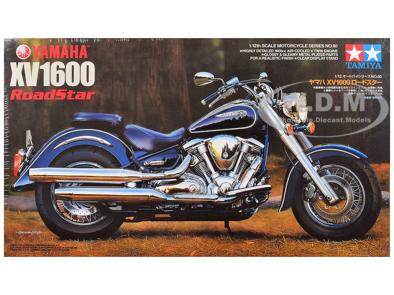 Model Kit Yamaha XV1600 RoadStar Motorcycle 1/12 Scale Model by Tamiya