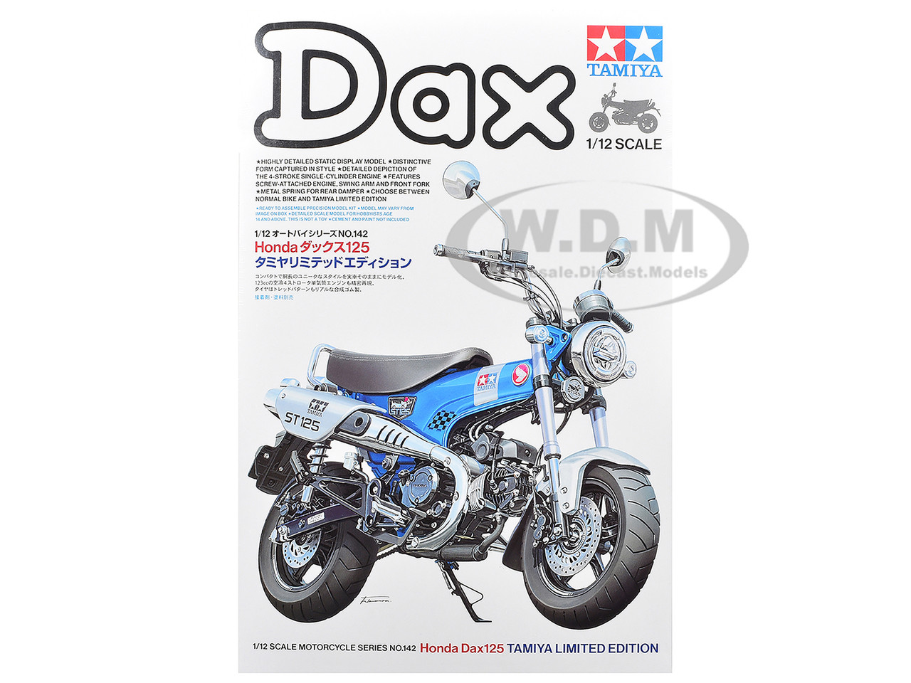 Model Kit Honda Dax125 Motorcycle 1/12 Scale Model by Tamiya