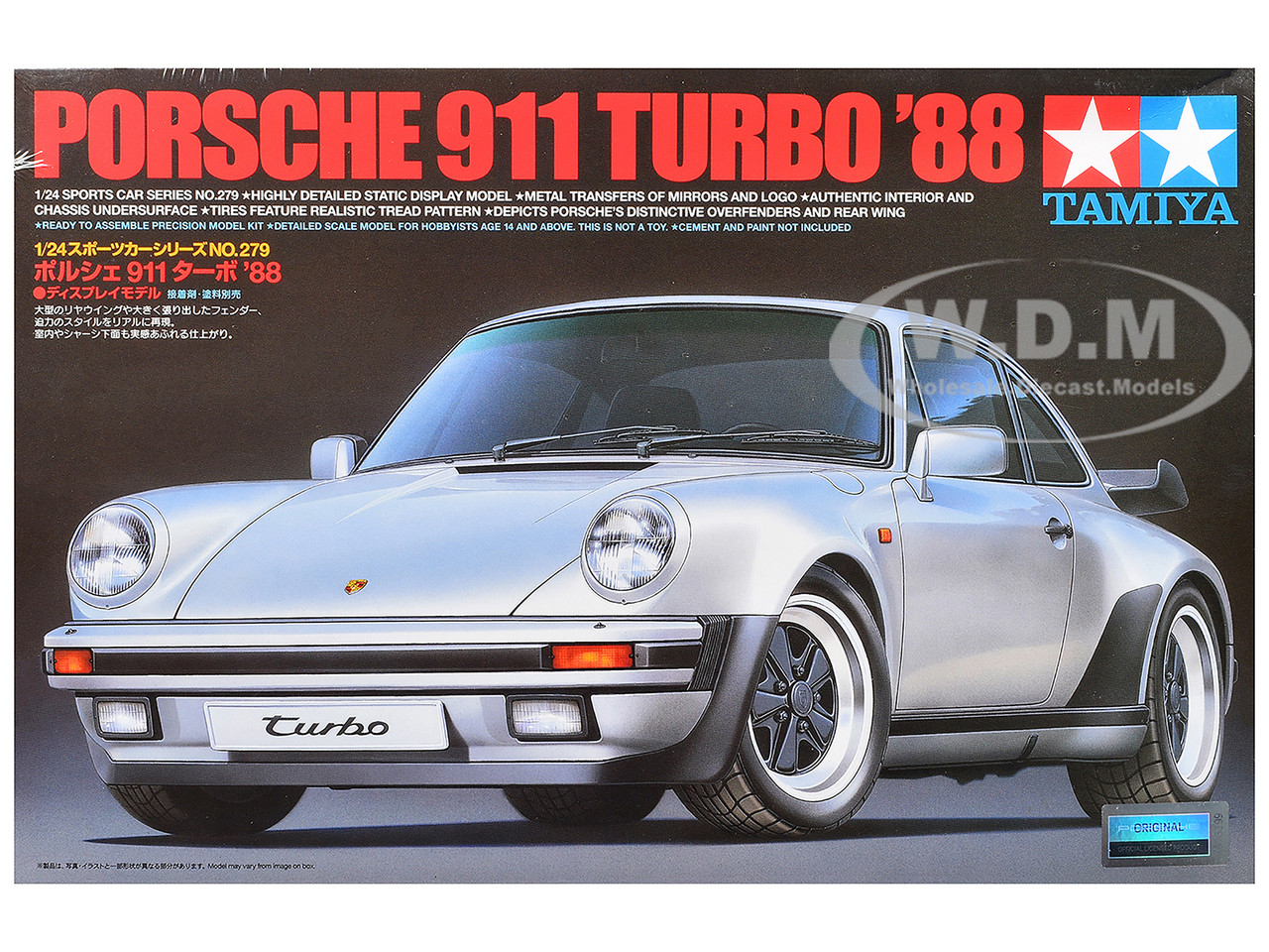 Model Kit 1988 Porsche 911 Turbo 1/24 Scale Model by Tamiya