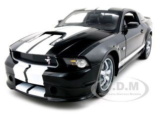 2011 Ford Shelby Mustang GT350 Black White Stripes 1/18 Diecast