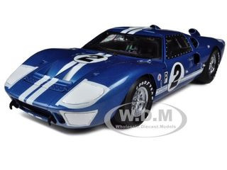 1966 Ford GT40 Mark II #2 Blue 12 Hours of Sebring 1/18 Diecast Model Car by Shelby Collectibles