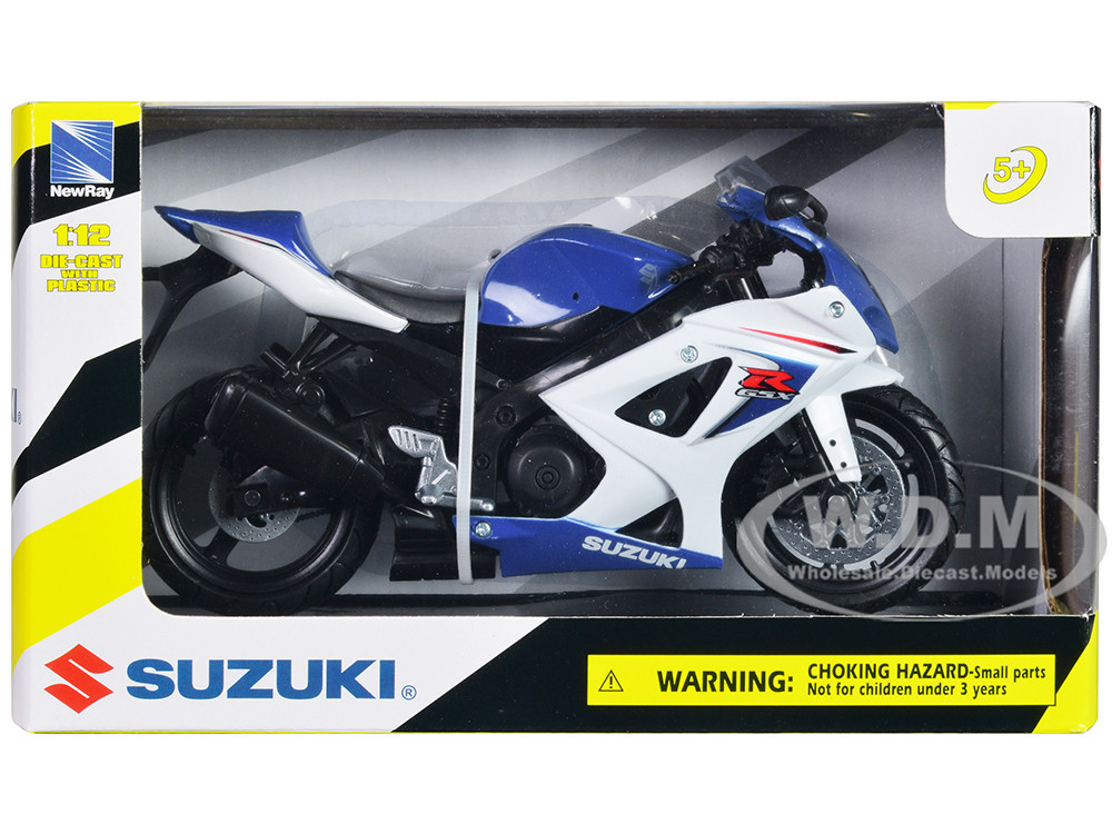 New Ray 1:12 2008 Suzuki GSX-R1000 Blue Motorcycle 1/12 by New Ray