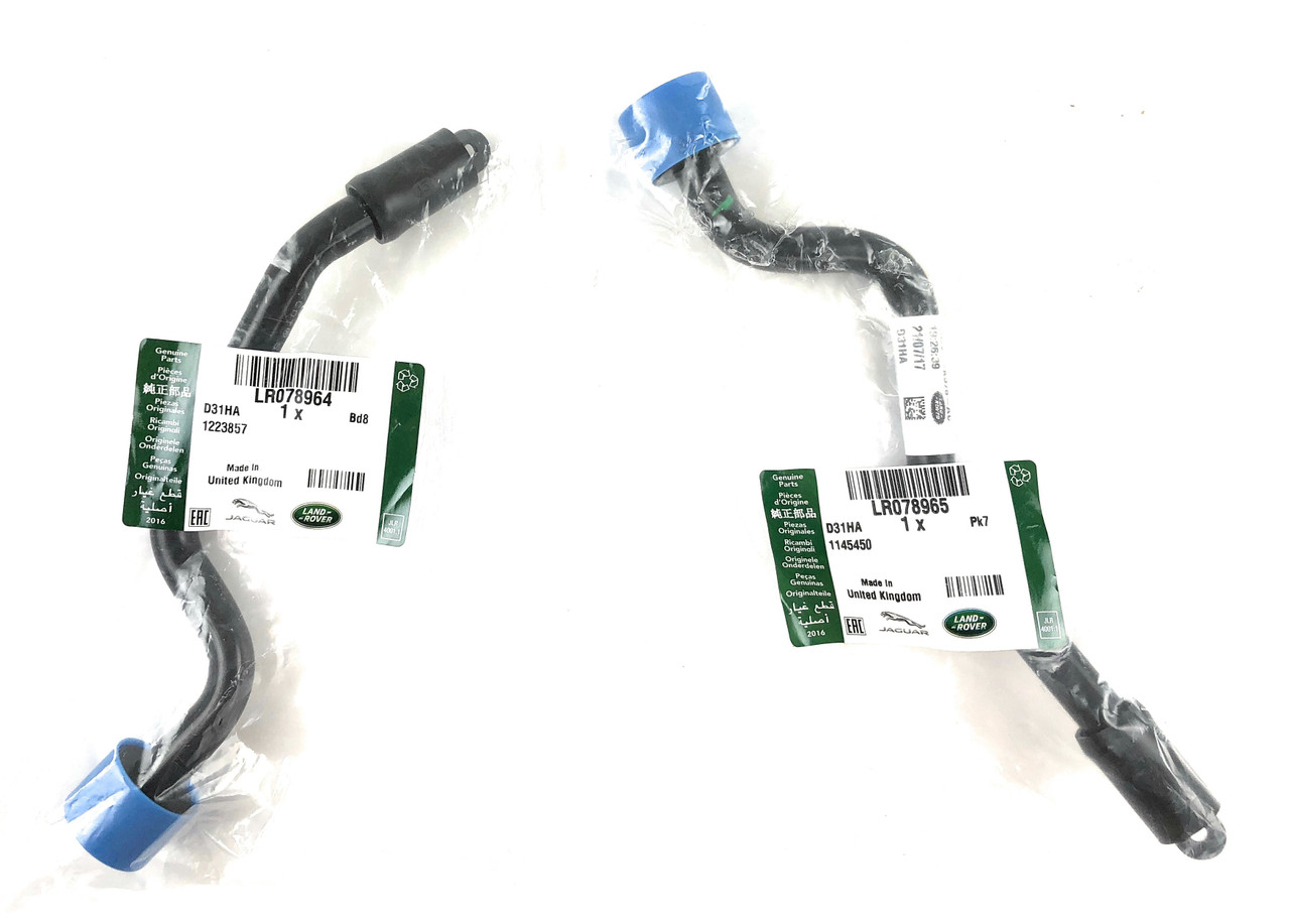 Genuine Land Rover LR4 Range Rover Sport Transmission Oil Cooler Outlet Pipe Tubes - LR078964 LR078965