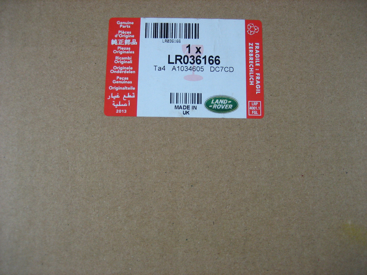 LR4 LED Tail Light Assembly - LR036166