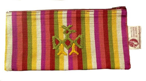 Large Hand Woven and Embroidered Pencil Bag - Hands of Guatemala