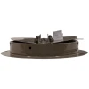 AirMate 800-D 06" Ceiling Diffuser Butterfly Damper Brown 1800006 side view