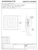 AirMate 1300-INS 24x24 08" Collar T-Bar 3 Cone Face Diffuser White R6 03970008CWR Technical Document