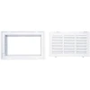 Truaire 14x08 190RF Stamped / Removable Face Return Air Filter Grille filter face View