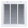 Truaire 16x16 190RF Stamped / Removable Face Return Air Filter Grille Front View
