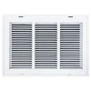Truaire 18x12 190RF Stamped / Removable Face Return Air Filter Grille front view