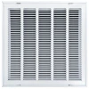 Truaire 20x20 190RF Stamped / Removable Face Return Air Filter Grille Front View